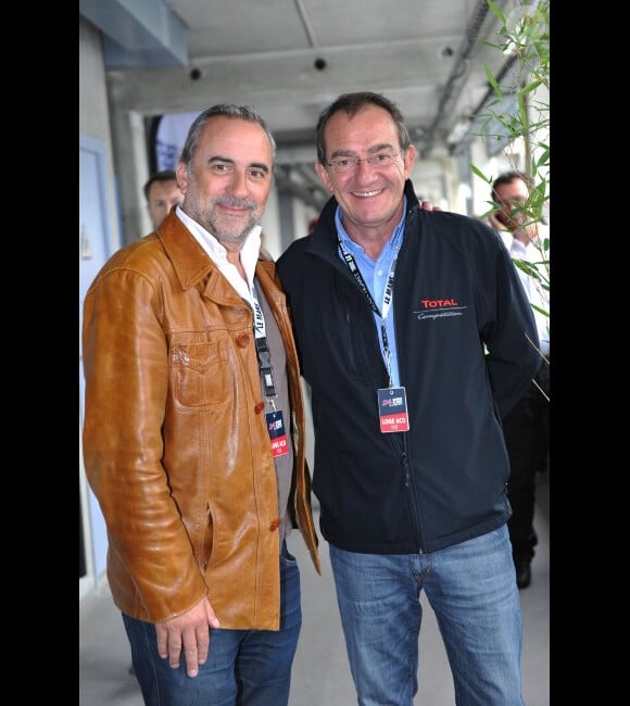 Antoine Duléry et Jean-Pierre Pernaut participent aux 24 Heures du Mans, le samedi 16 juin au Mans.