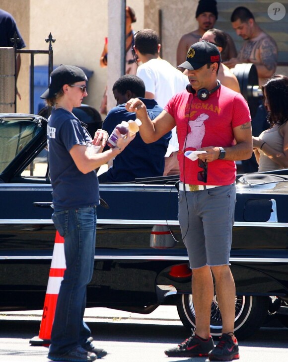 Amber Rose sur le tournage de School Dance à Norwalk, le 18 juin 2012