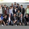 Jamel Debbouze et la troupe du Comedy Club prennent la pose pour la conférence de presse de la saison 5 du Jamel Comedy Club chez Canal + le mercredi 20 juin 2012