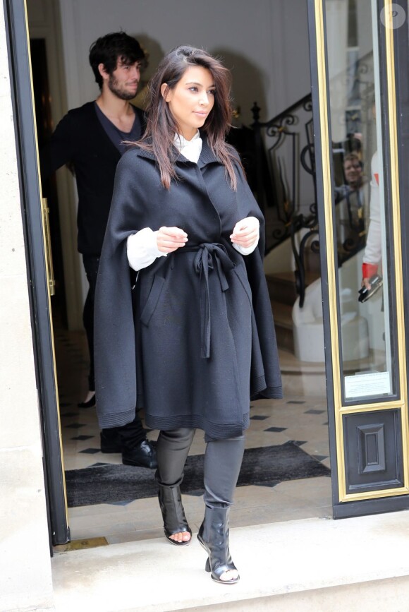 Kanye West et Kim Kardashian vont déjeuner à La Villa à Paris le 21 juin 2012