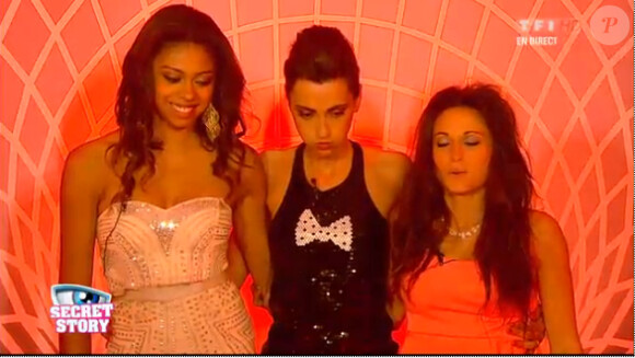 Capucine, Ginie et Caroline dans la grande soirée de Secret Story 6, vendredi 22 juin 2012 sur TF1