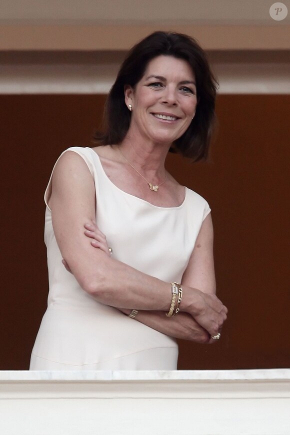 Caroline de Monaco, superbe et gracieuse, lors de la fête de la Saint Jean à Monaco le 23 juin 2012