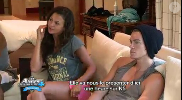 Julia et Geoffrey dans Les Anges de la télé-réalité 4 sur NRJ 12 le mardi 26 juin 2012