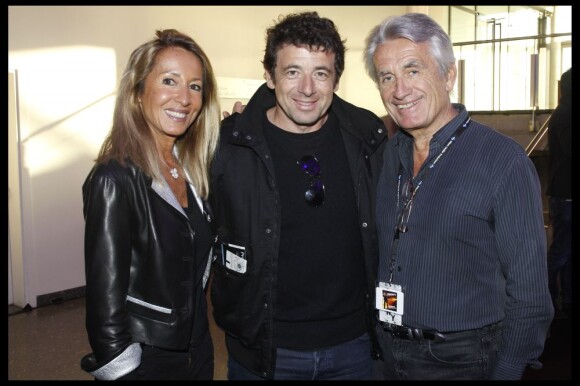 EXCLU : Nicole et Gilbert Coullier et Patrick Bruel au Stade de France pour les concerts de Johnny Hallyday, juin 2012.