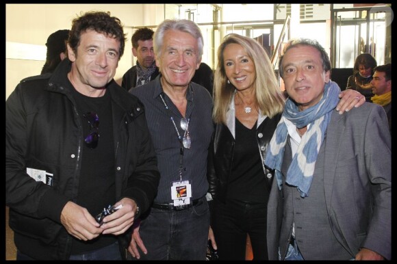 EXCLU : Patrick Bruel, Félix Gray, Nicole et Gilbert Coullier au Stade de France pour les concerts de Johnny Hallyday, juin 2012.
