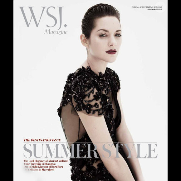 Marion Cotillard en couverture du magazine Wall Street Journal (édition juillet-août 2012)