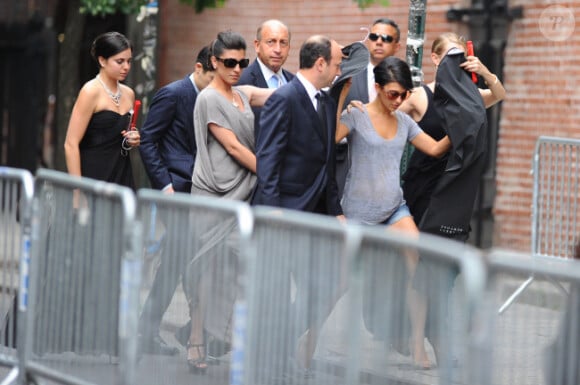 Hilaria Thomas lors de son mariage avec Alec Baldwin, le 30 juin 2012 à New York.