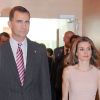 Letizia d'Espagne et le prince Felipe au 3e Forum Impulsa, à Gérone, le 29 juin 2012.