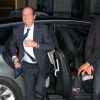 François Hollande au théâtre du Rond-Point où Jean-Michel Ribes célébrait ses dix ans, à Paris, le 30 juin 2012.