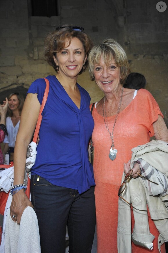 Corinne Touzet et Alice Dona lors du Grand Prix des Personnalités le 29 juin 2012 à Avignon