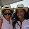 Corinne Touzet et Christine Kelly lors du Grand Prix des Personnalités le juin 2012 à Avignon