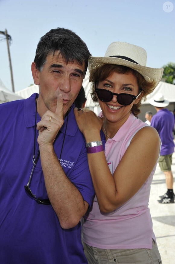 Tex et Corinne Touzet lors du Grand Prix des Personnalités le 30 juin 2012 à Avignon