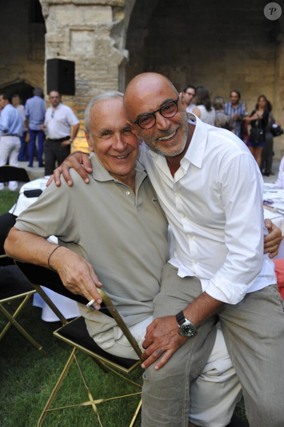 Patrice Laffont et Patrick Bosso lors du Grand Prix des Personnalités le 29 juin 2012 à Avignon