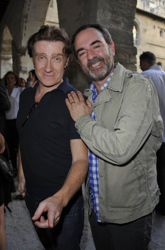 Bruno Solo et Thierry Frémont lors du Grand Prix des Personnalités le 29 juin 2012 à Avignon