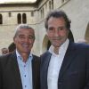 Gilbert Duffaux et Jean-Jacques Bourdin lors du Grand Prix des Personnalités le 29 juin 2012 à Avignon