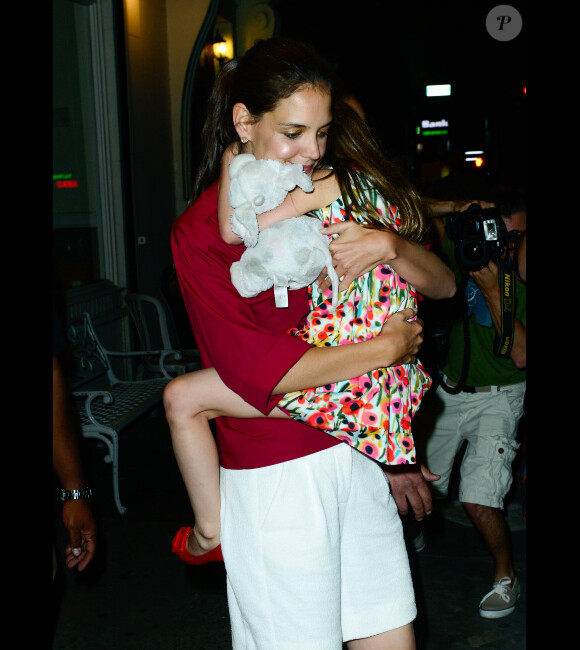 Katie Holmes emmène sa fille Suri déguster une glace à New York le 3 juillet 2012