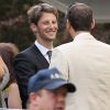 MARIAGE DU PILOTE DE FORMULE 1 FRANCO SUISSE DE L'ECURIE LOTUS ROMAIN GROSJEAN ET DE LA JOURNALISTE DE TF1 MARION JOLLES A CHAMONIX LE 27 JUIN 2012 qui a eu lieu au Majestic Hôtel. La soirée a eu lieu aux Fermes de Marie à Mégève.