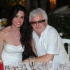 Cerrone et son épouse à la Soirée blanche organisée par le chef Christophe Leroy, aux Moulins de Ramatuelle, le dimanche 8 juillet 2012.