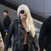Lady Gaga voyage confort. Ici à l'aéroport de Los Angeles, le 9 juillet 2012.