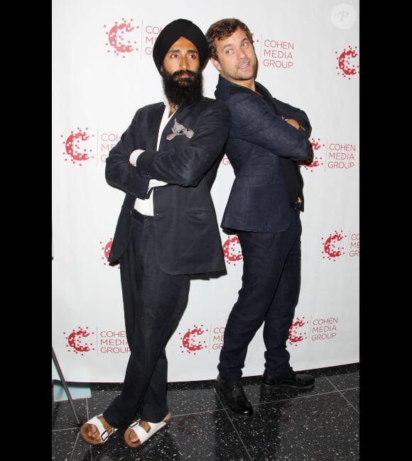Waris Ahluwalia et Joshua Jackson lors de la présentation à New York du film Les Adieux à la reine le 9 juillet 2012