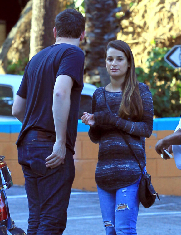 Lea Michele et Cory Monteith dans les rues de Los Angeles, le 9 juillet 2012
