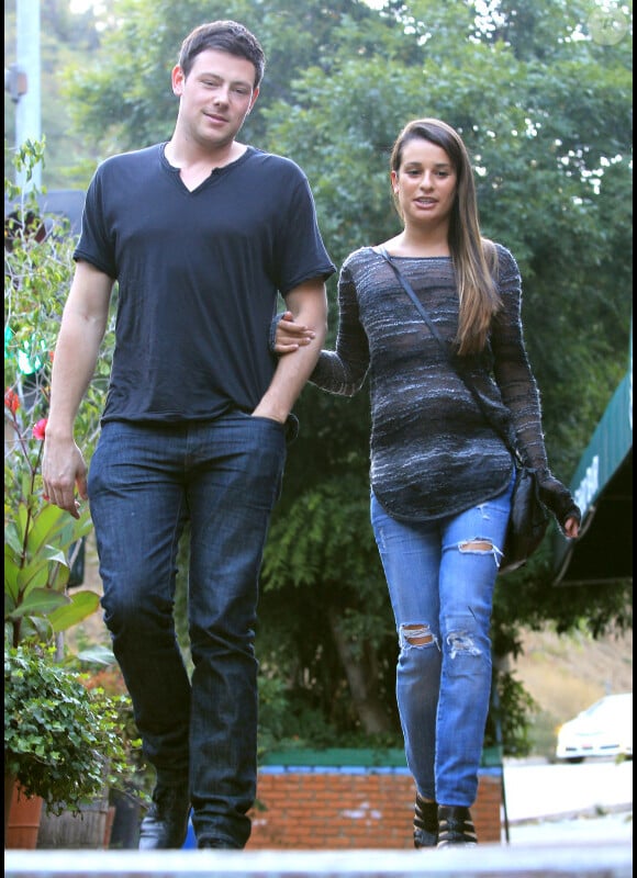 Lea Michele et Cory Monteith dans les rues de Los Angeles, le 9 juillet 2012