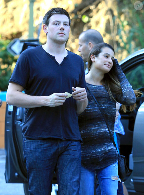 Lea Michele et Cory Monteith dans les rues de Los Angeles, le 9 juillet 2012
