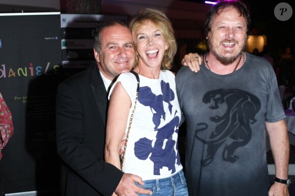 Pascal Vicedomini, Trudie Styler et Zucchero au Festival Global d'Ischia, le 9 juillet 2012