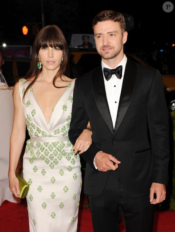 Jessica Biel et Justin Timberlake à New York le 7 mai 2012