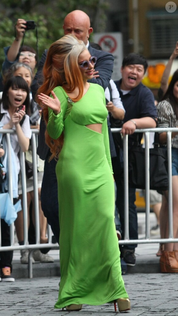 Lady Gaga à Taïwan, le 16 mai 2012.