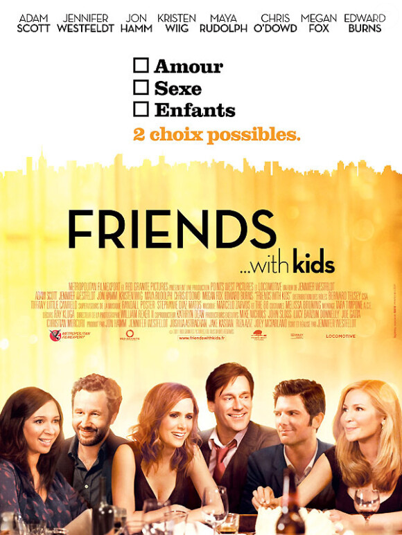 Affiche du film Friends with Kids de et avec Jennifer Westfeldt