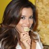 La belle Eva Longoria à la soirée de lancement du concours "Do us a flavor" de la marque de chips Lay's, à New York, le 20 juillet 2012