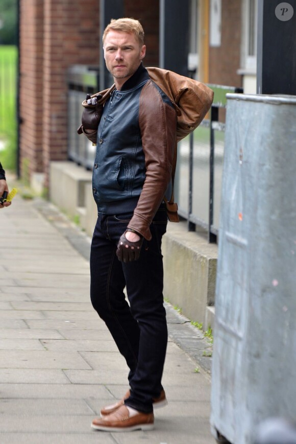 EXCLU : Ronan Keating sur le tournage de son nouveau clip à Londres, le 13 juillet 2012.