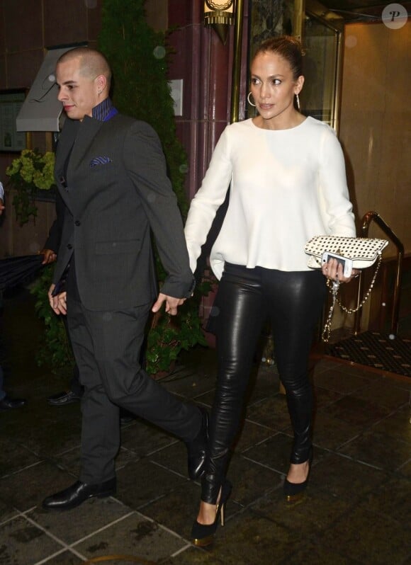 Casper Smart et Jennifer Lopez sortent en tête-à-tête à New York, le 23 juillet 2012.