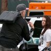 Kristen Stewart s'énerve contre son coach sportif le 18 juillet 2012, quelques jours après avoir eu une aventure avec le réalisateur Rupert Sanders à Los Angeles