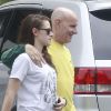 Kristen Stewart à la sortie de son cours de gym avec son professeur le 21 juillet 2012 à Los Angeles, quelques jours après avoir trompé Robert Pattinson