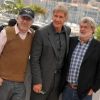 George Lucas, Harrison Ford et Steven Spielberg en mai 2008 à Cannes.