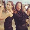Jessica Alba et Danny Trejo sur le tournage de Machete Kills de Robert Rodriguez. Juin 2012.