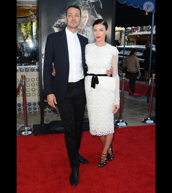 Liberty Ross avec son mari Rupert Sanders lors de l'avant-première du film Blanche-Neige et le chasseur le 29 mai 2012 à Los Angeles