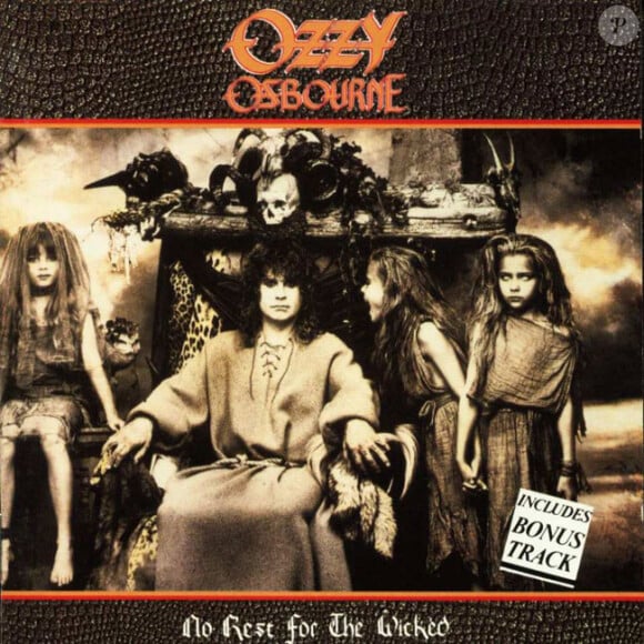 L'album d'Ozzy Osbourne, No Rest for the Wicked, pochette de disque sur laquelle Liberty Ross, enfant, apparaît