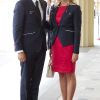 Le prince héritier Haakon de Norvège et la princesse Mette-Marit lors de la réception royale à Buckingham avant la cérémonie d'ouverture des JO de Londres le 27 juillet 2012.