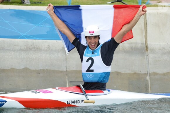 Tony Estanguet est devenu champion olympique pour la troisième fois à Londres le 31 juillet 2012