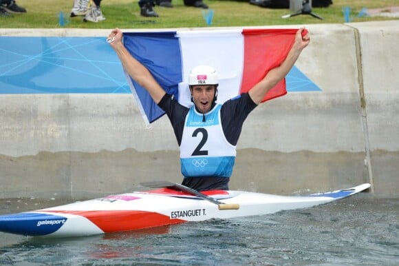 Tony Estanguet est devenu champion olympique pour la troisième fois à Londres le 31 juillet 2012