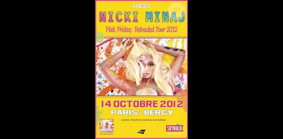 Affiche de la tournée de Nicki Minaj, Pink Friday : Reloaded Tour 2012