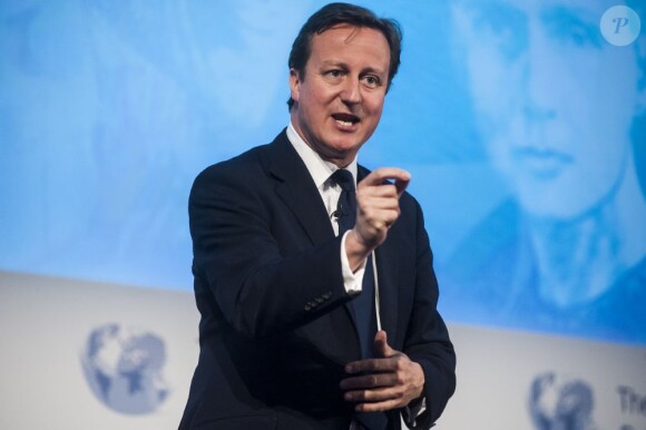David Cameron, Premier ministre britannique, lors du Global Health Policy Summit au palais Guildhall à Londres, le 1er août 2012