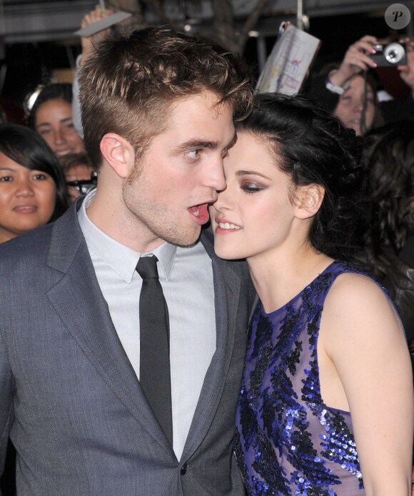 Robert Pattinson et Kristen Stewart en novembre 2011.