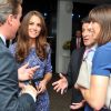 Kate Middleton avec David Cameron et sa femme Samantha lors de la cérémonie de clôture des Jeux olympiques de Londres le 12 août 2012.