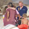 Boris Becker, sa femme Lilly Kerssenberg et leur fils Amadeus en vacances en famille à Formentera le 13 août 2012