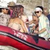 Promenade en bateau à Formentera pour Boris Becker, sa femme Lilly Kerssenberg et leur fils Amadeus le 13 août 2012