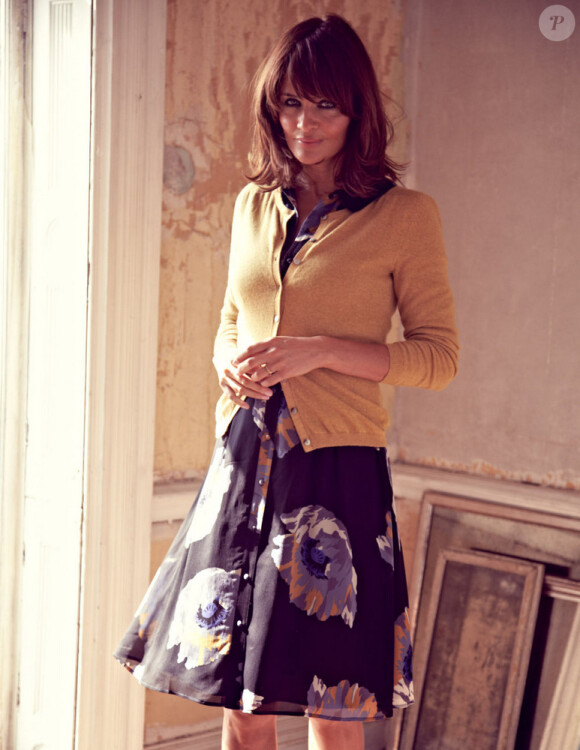 Helena Christensen, nouvelle égérie de Boden, pose dans le catalogue automne 2012 de la marque anglaise.